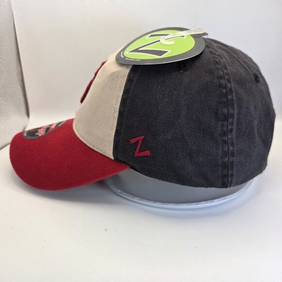 NC State Wolfpack Hat Zephyr Claspback Cap NWT Red Black College Cotton - Picture 2 of 10